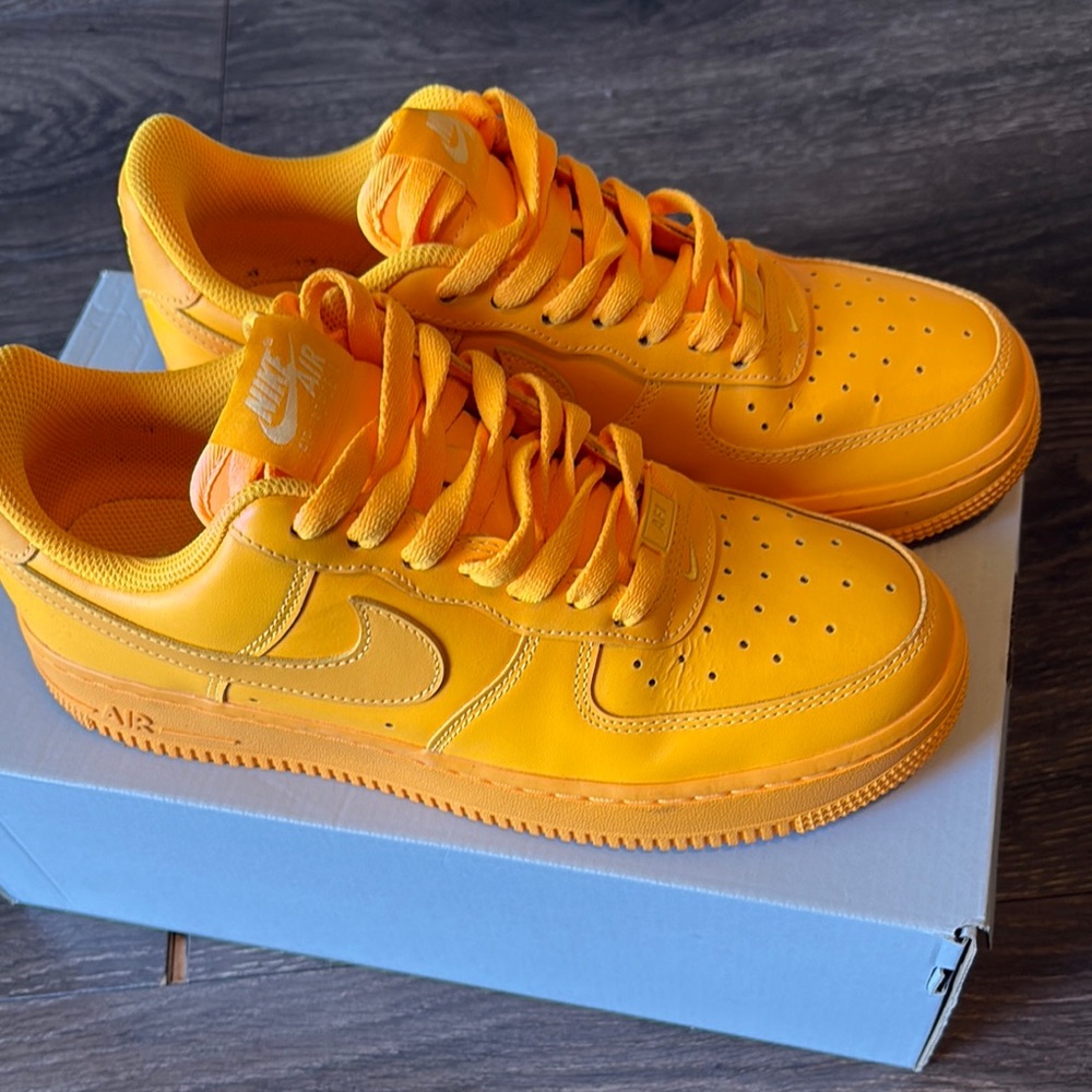 Bright Orange Low Top Sneakers